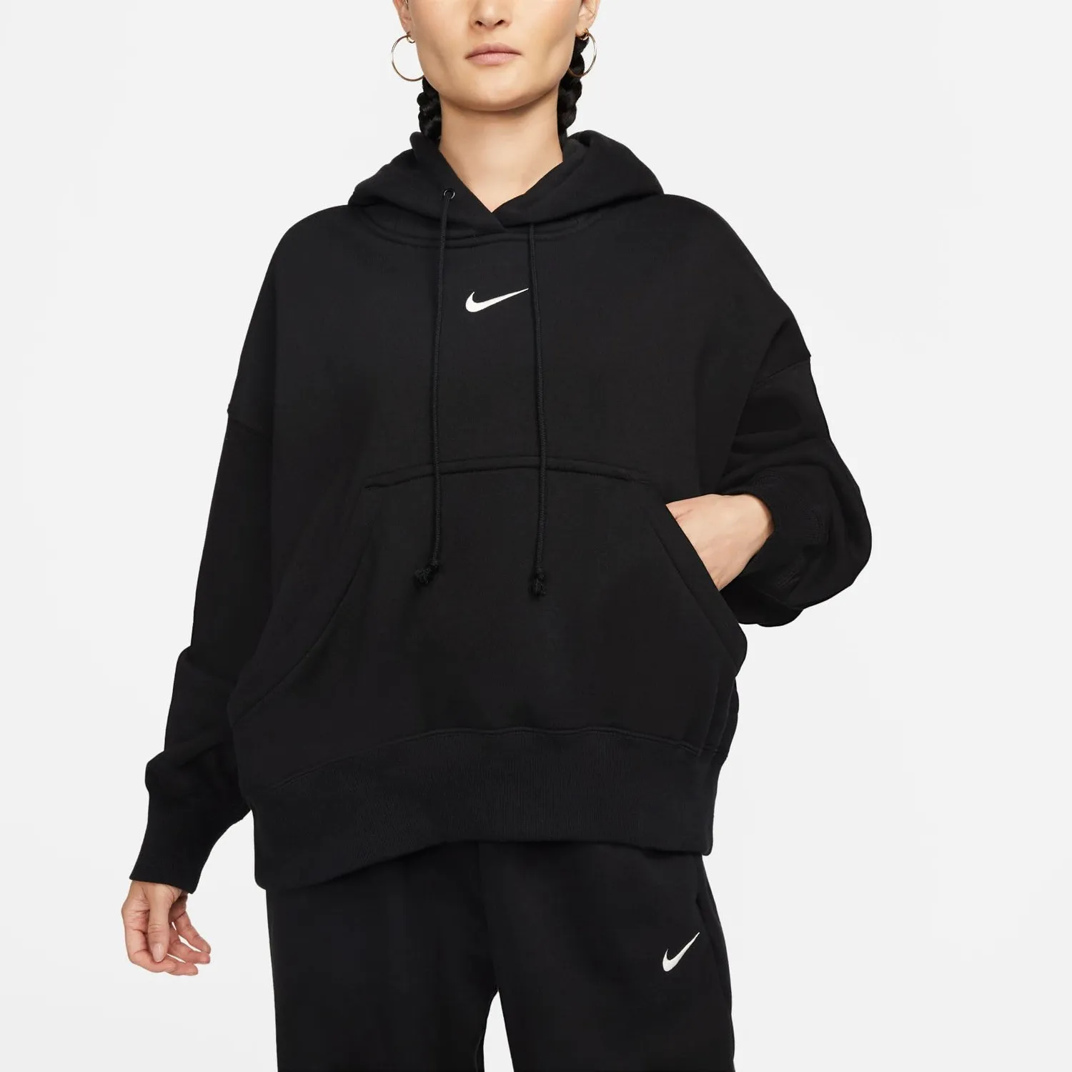 Nike Phoenix Fleece felpa cappuccio donna L