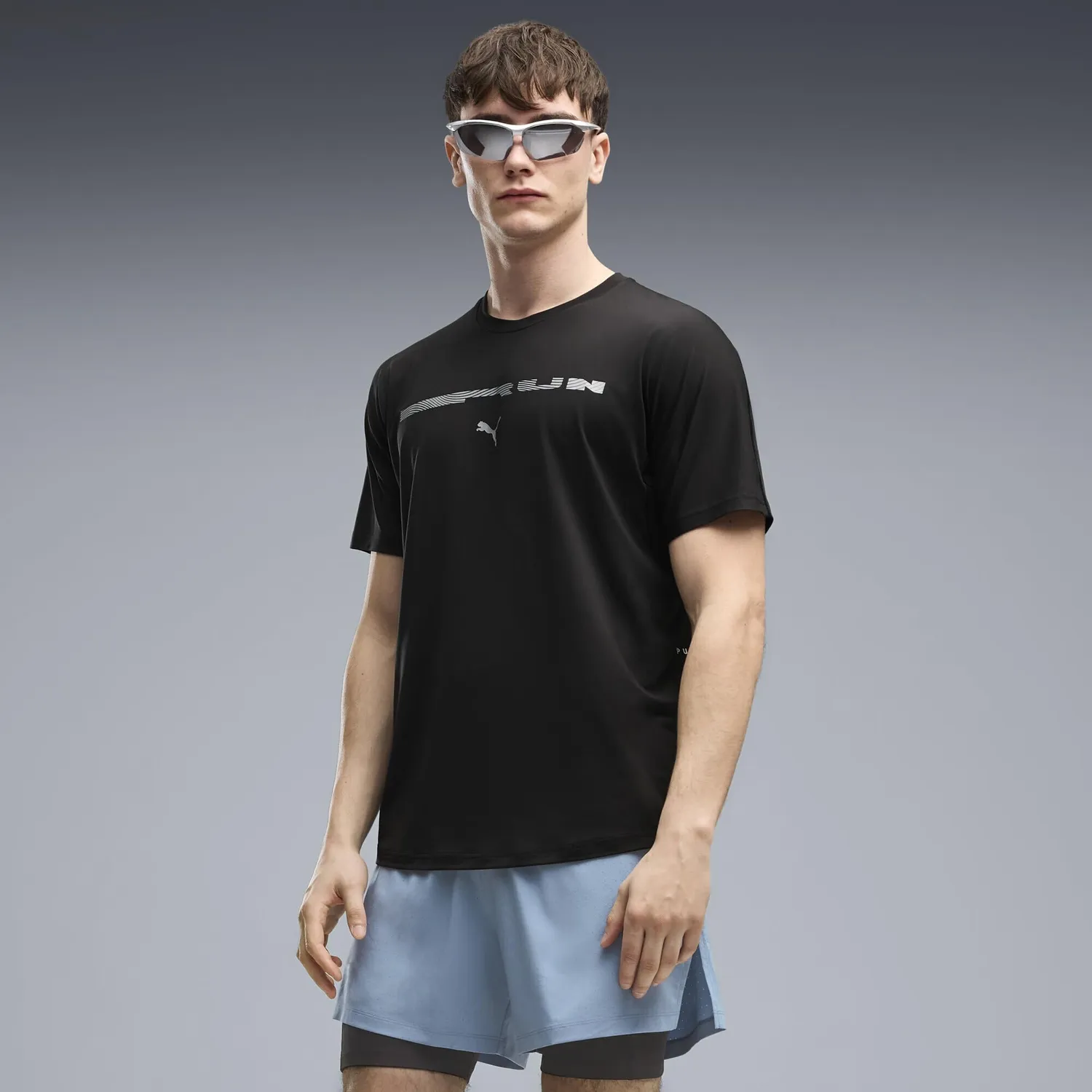 Puma Run Brightstride Cloudspun t-shirt nera