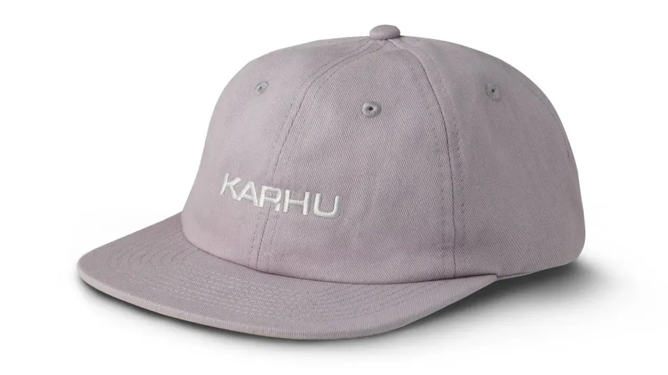 Karhu Logo cappellino grigio cotone wordmark