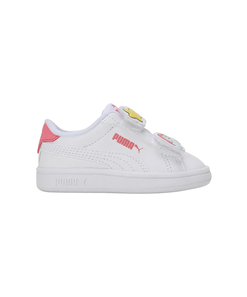 Puma Smash 3.0 Badges V Inf sneakers bimba bianche