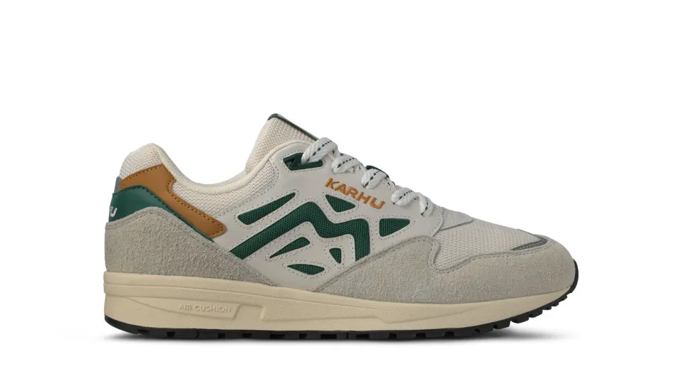 Karhu Legacy 96 Foggy Dew sneakers in pelle verde arancio