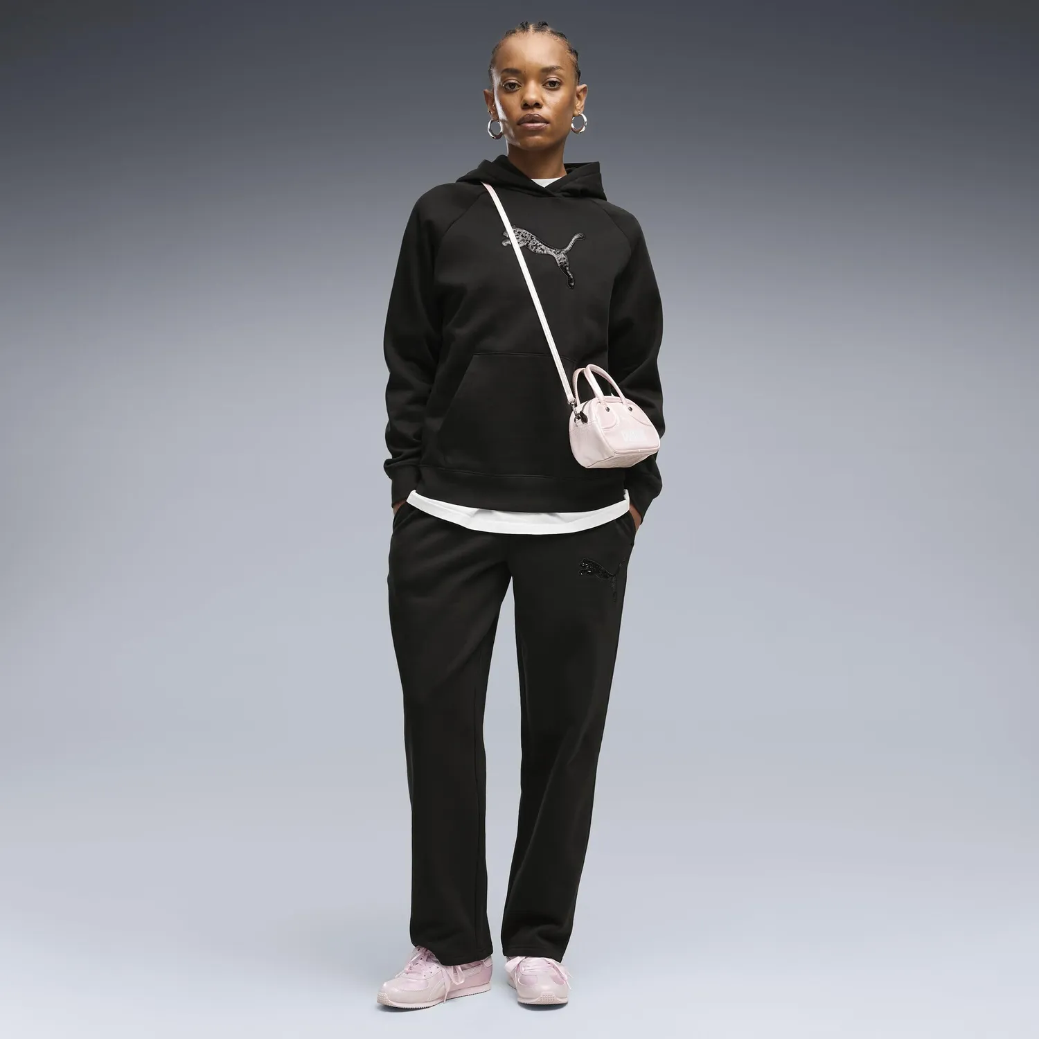 Puma Essentials Sequins Comfort Pants pile donna nero