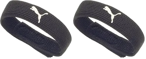 PUMA Sock Stoppers Thin fermacalze nero bianco 2 pezzi velcro