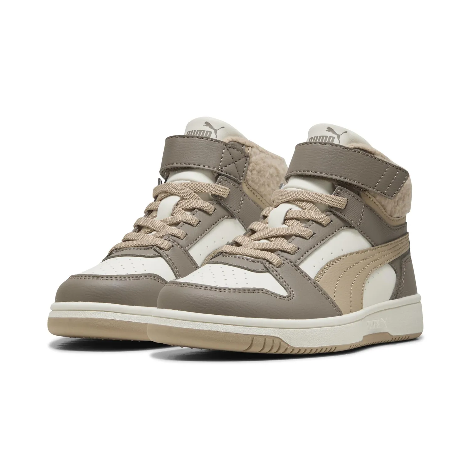 Puma Rebound Slam Mid Cosy sneakers bambino grigio