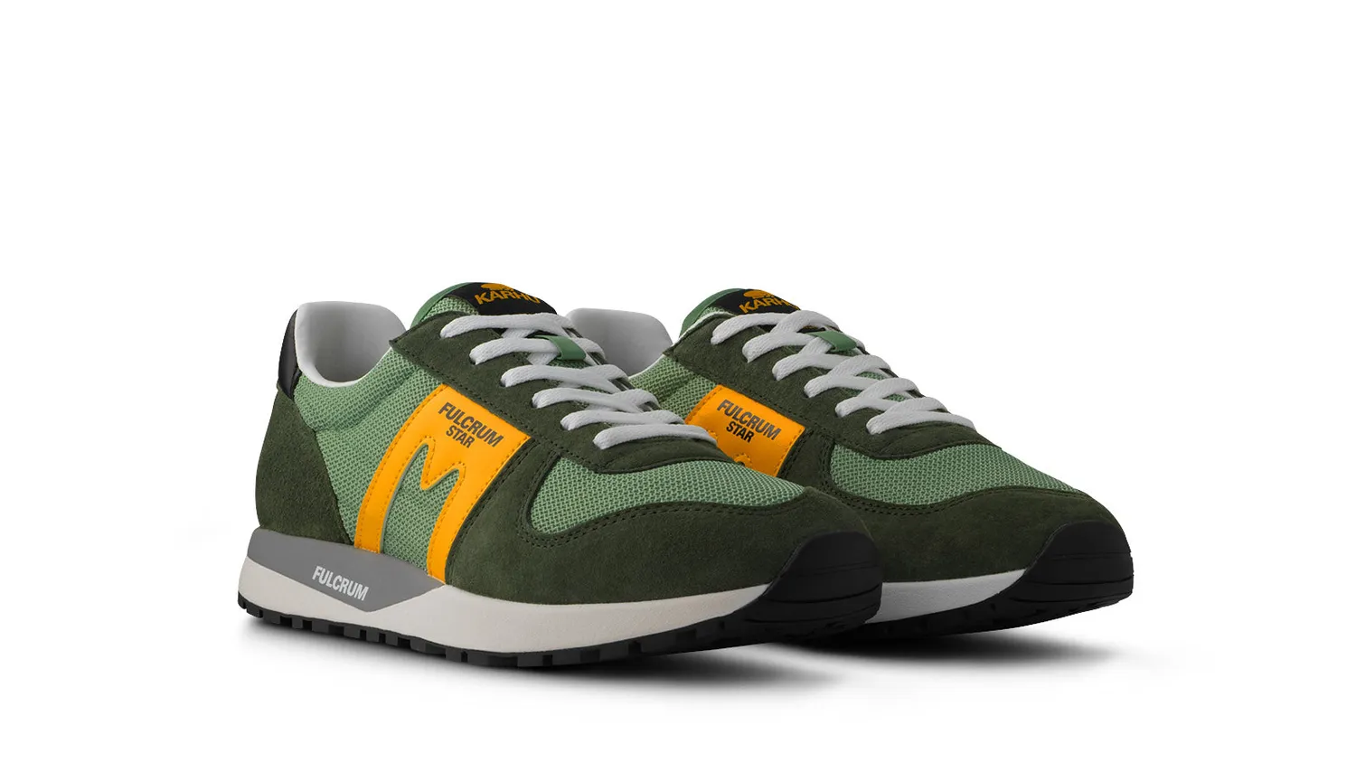 Karhu Fulcrum Star sneakers Thyme Saffron camoscio