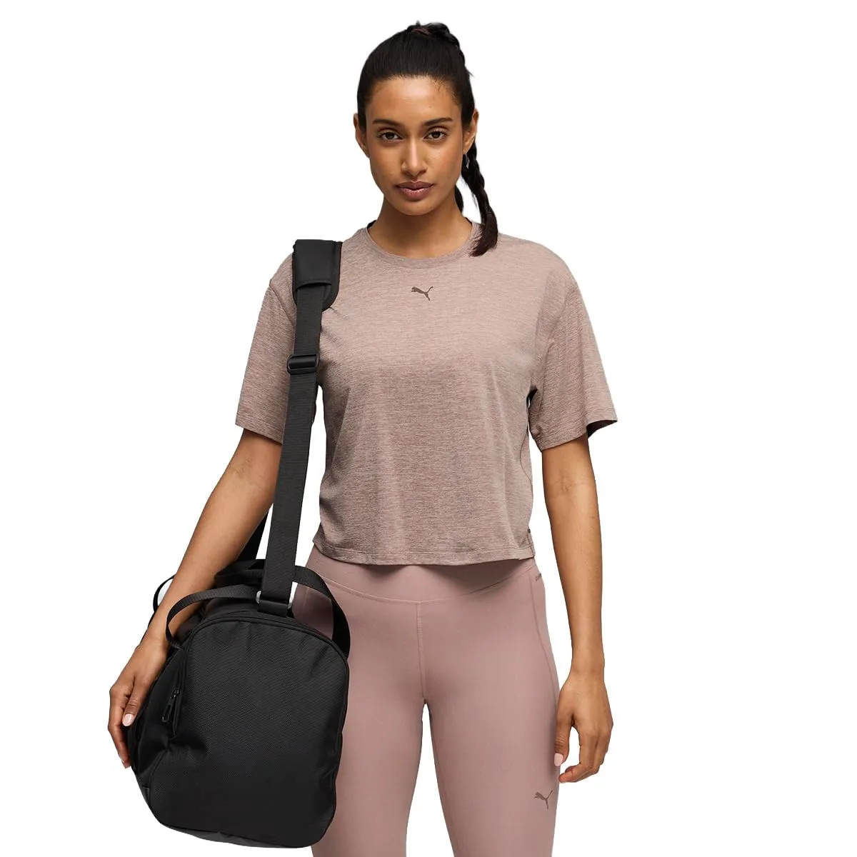 Puma Cloudspun Relaxed Tee maglietta fitness bordeaux