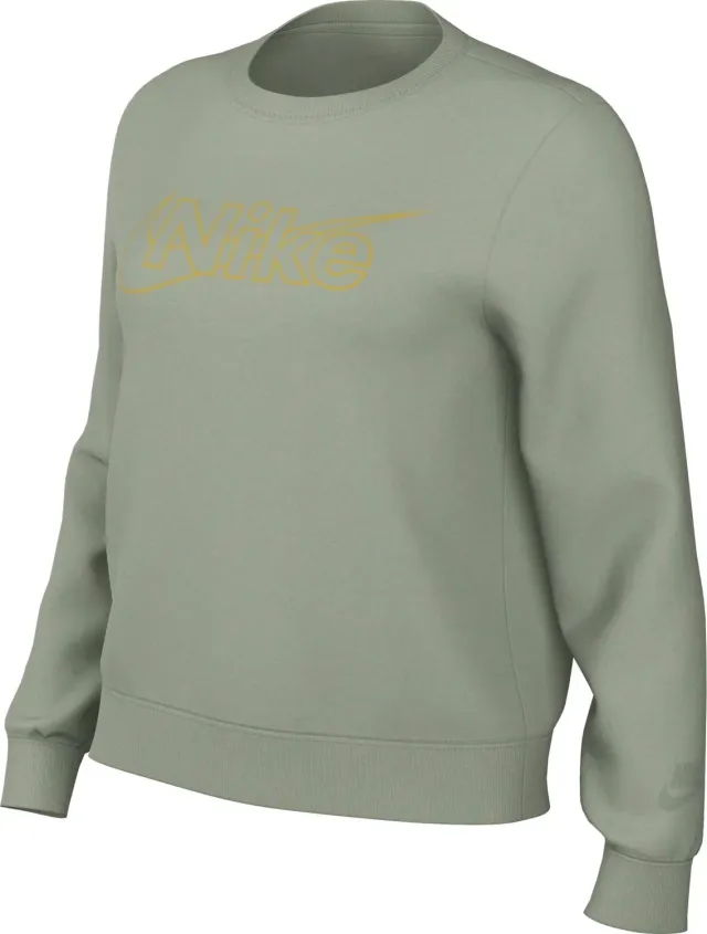Nike Club Fleece felpa donna girocollo M nera