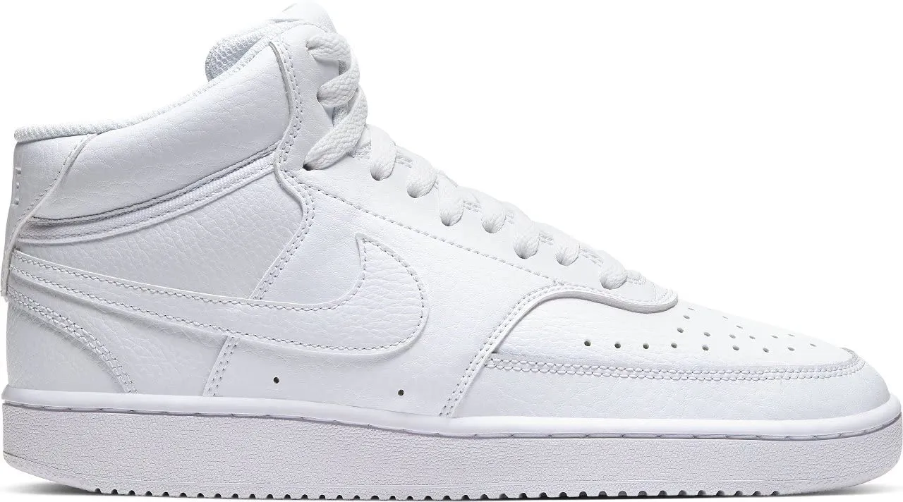 Nike Court Vision Mid sneakers bianche pelle