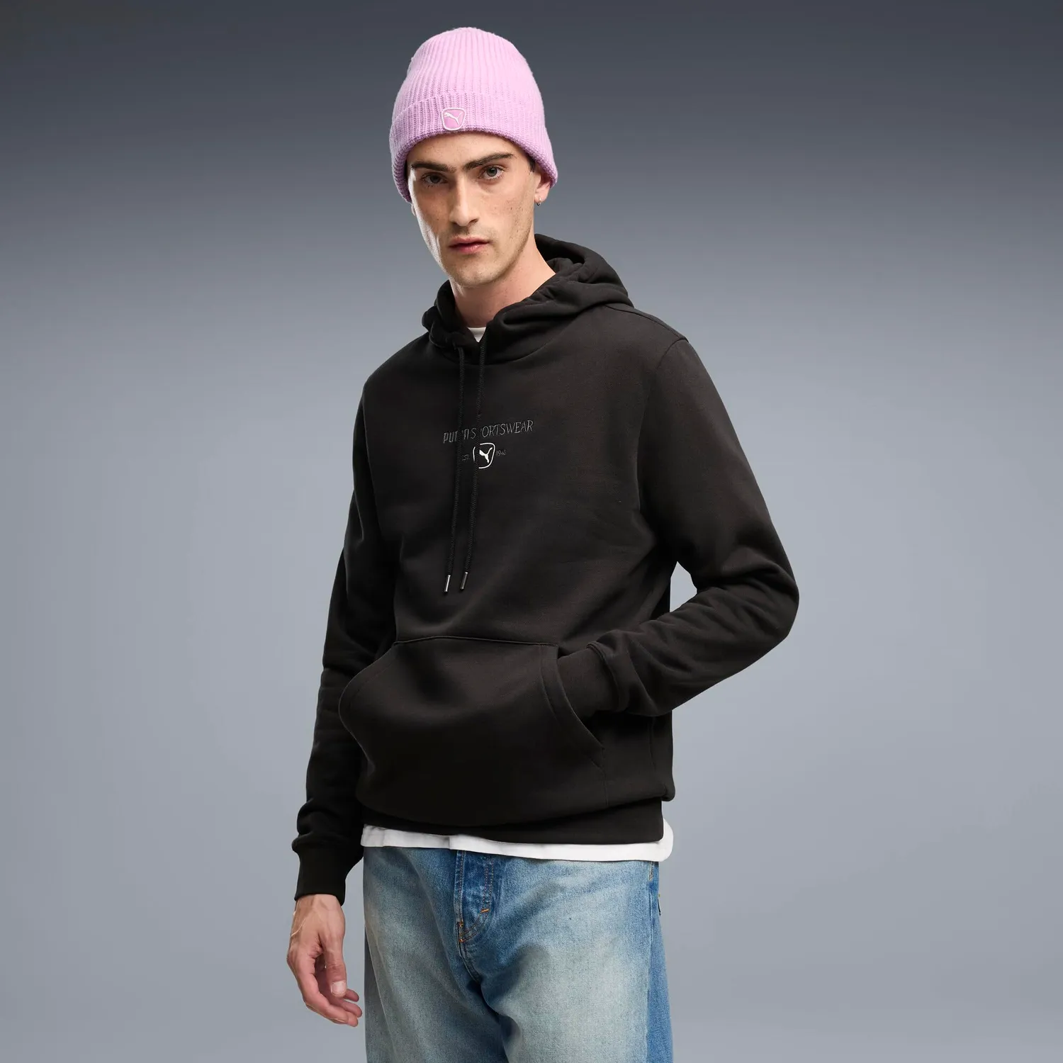 PUMA Class Graphic Felpa Cappuccio Uomo Pile