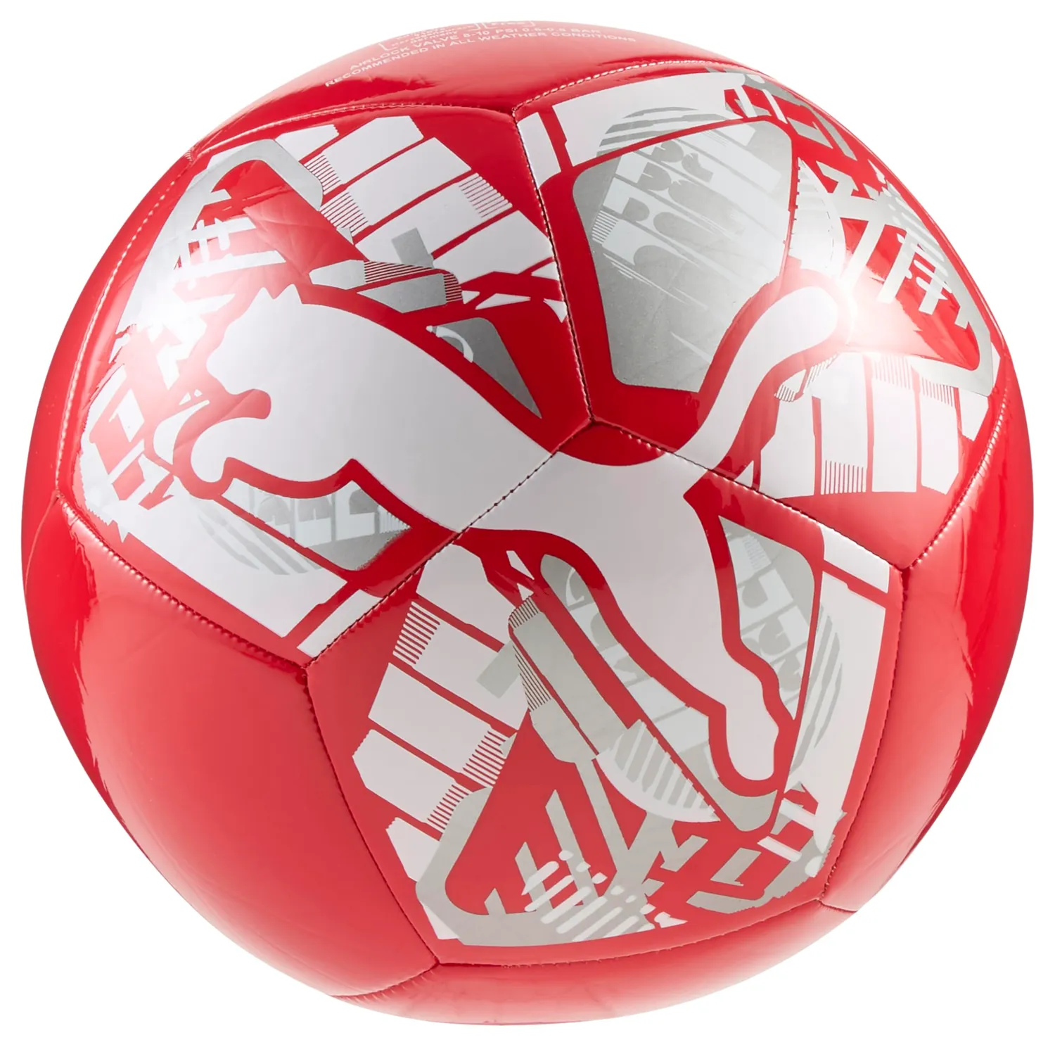 Puma Big Cat pallone calcio bianco rosso allenamento