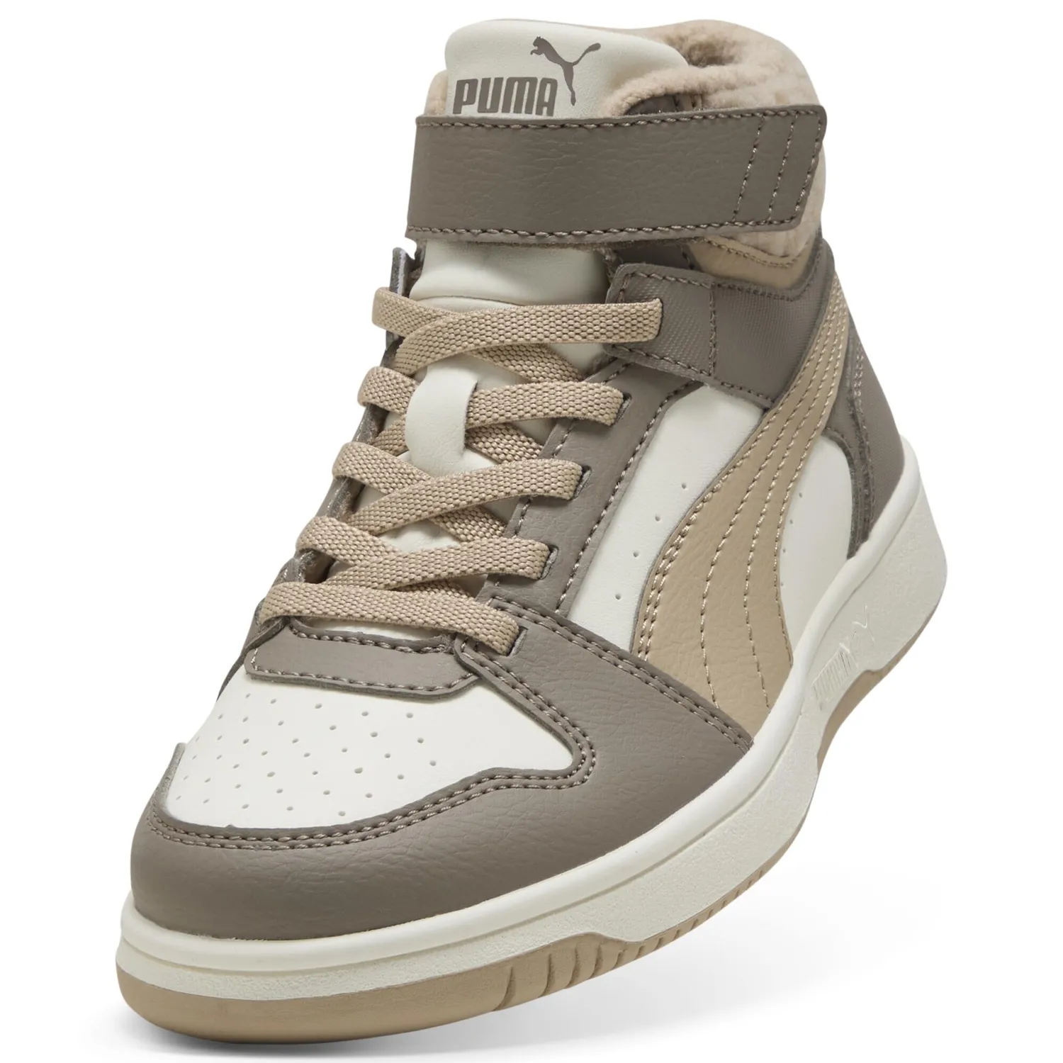 Puma Rebound Slam Mid Cosy sneakers bambino grigio