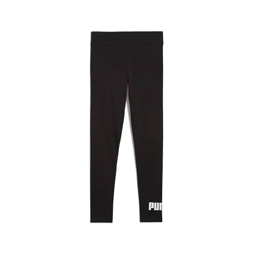 Puma Ess No.1 Logo leggings bambina neri elasticizzati 176