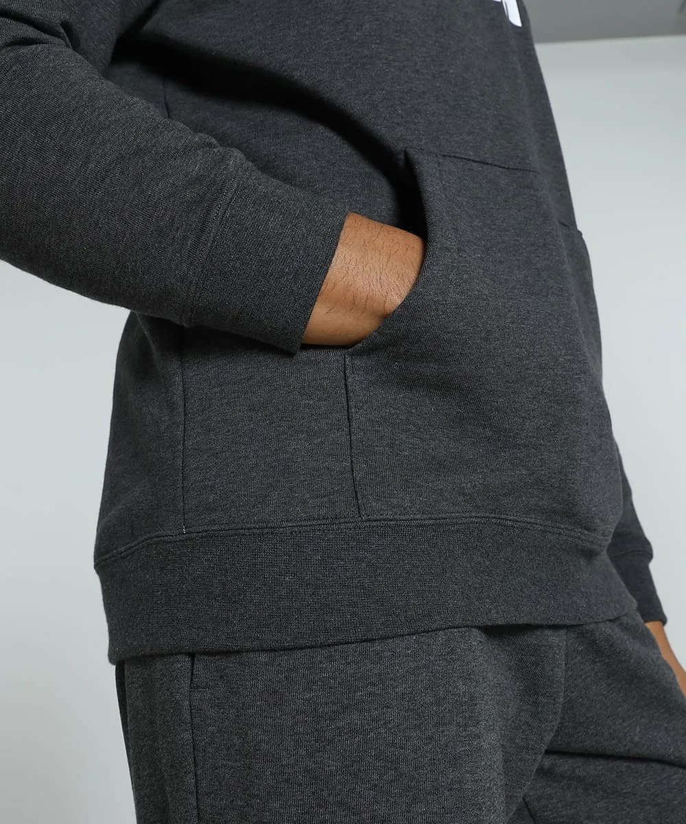 PUMA ESS No.1 Logo Felpa Cappuccio S Grigio Scuro