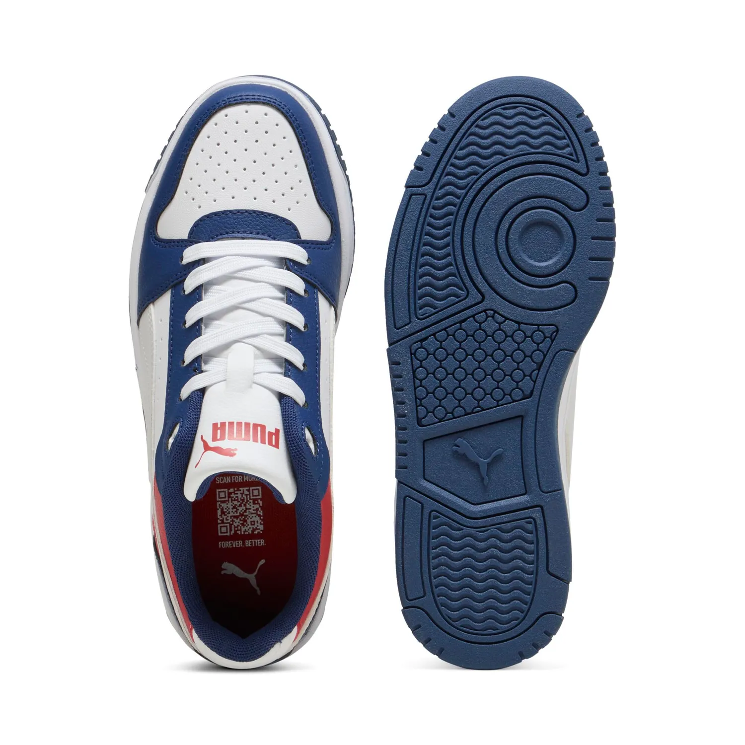 Puma Rebound Slam Lo Jr sneakers junior bianco