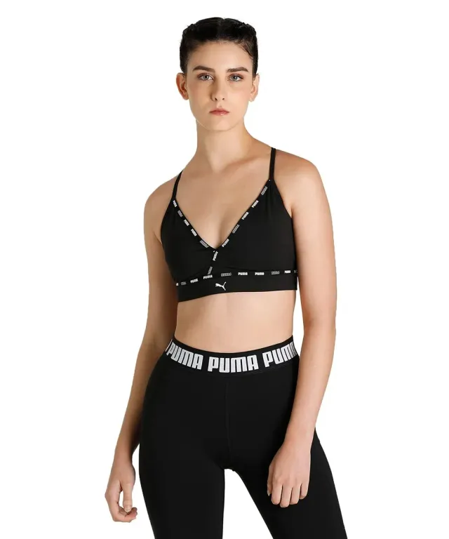 Puma Strong Strappy reggiseno sportivo donna nero basso impatto