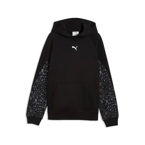 Puma Sport Animal Hoodie FL felpa bambina Mouse Gray