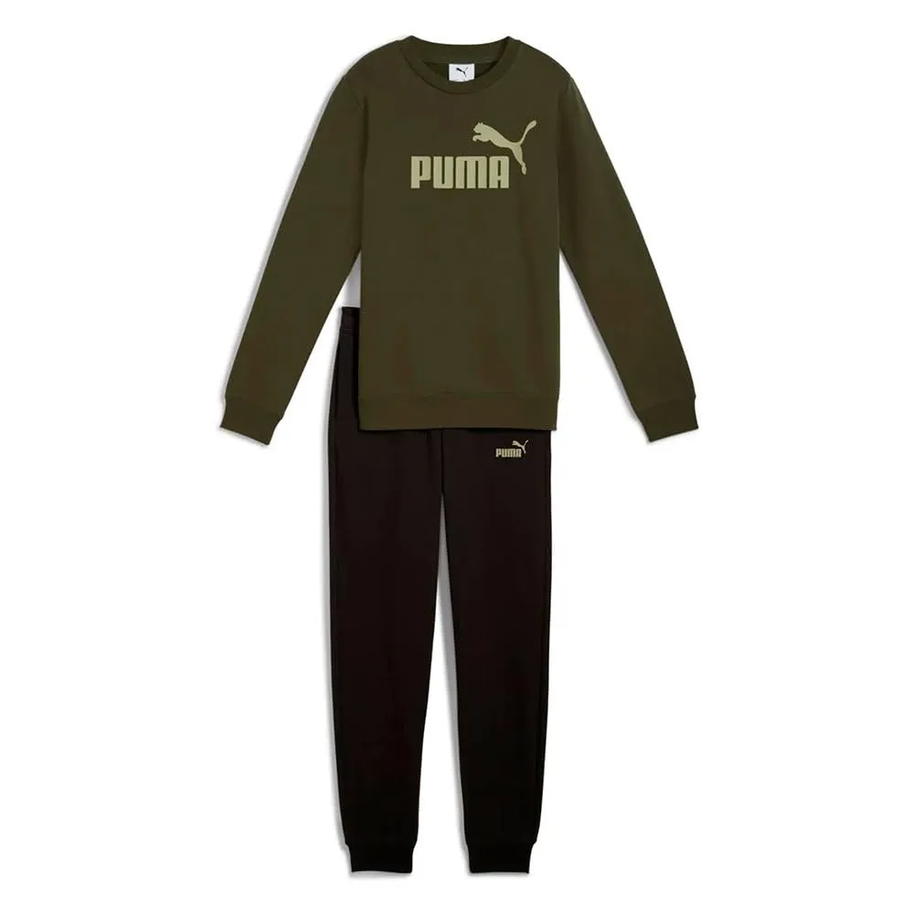 PUMA Ess No.1 Logo tuta ragazzi 15-16 anni felpa nera