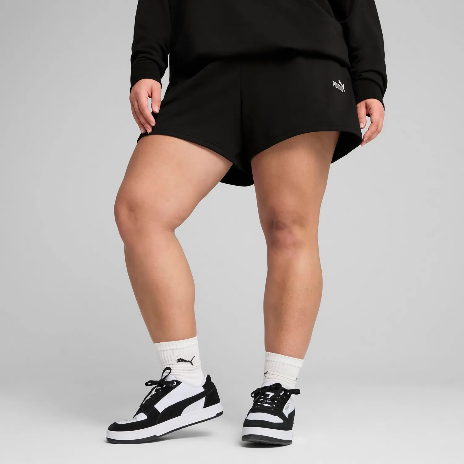 PUMA Ess 4" Sweat Shorts shorts donna neri