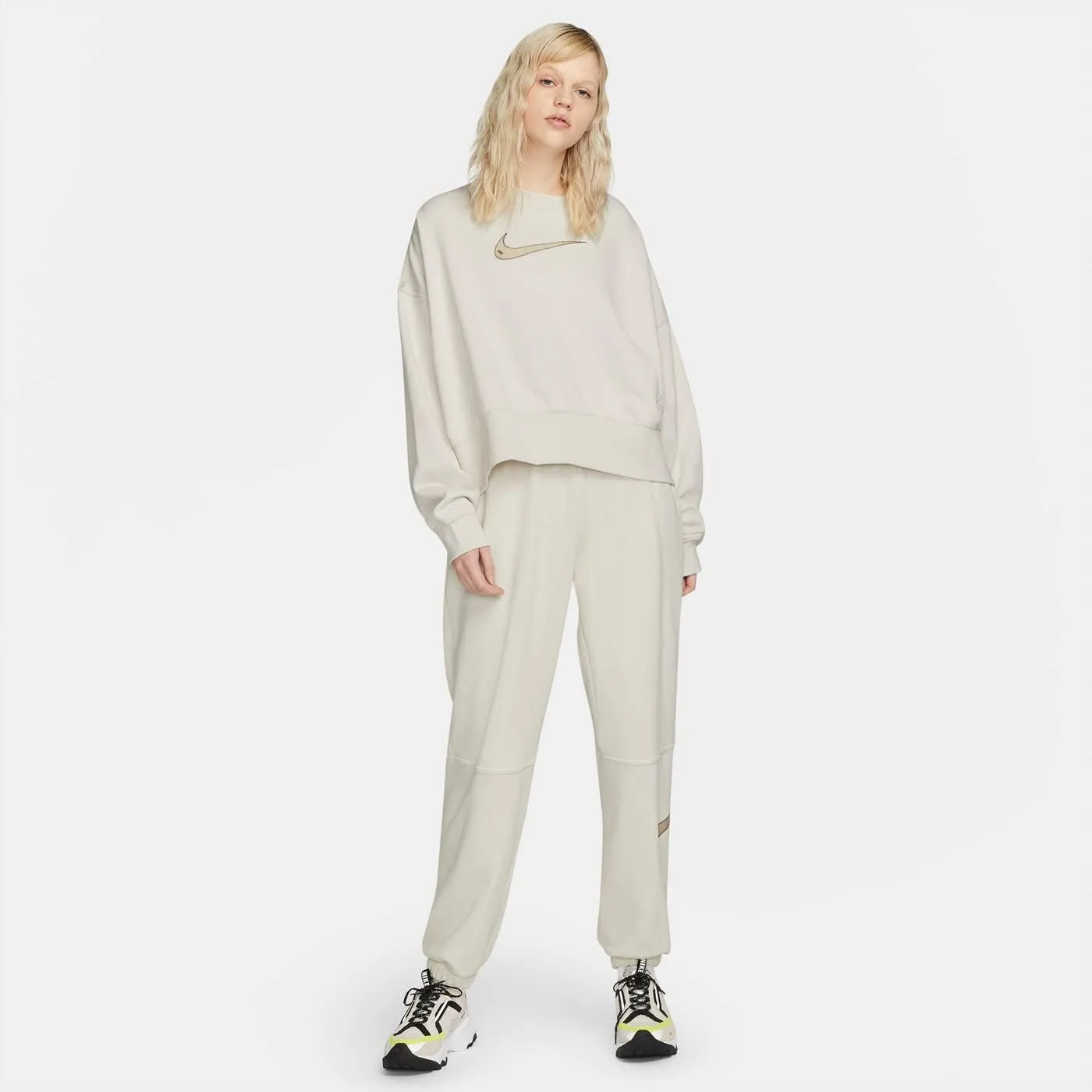 Nike Cropped Crew Felpa Donna L Corta Manica Lunga