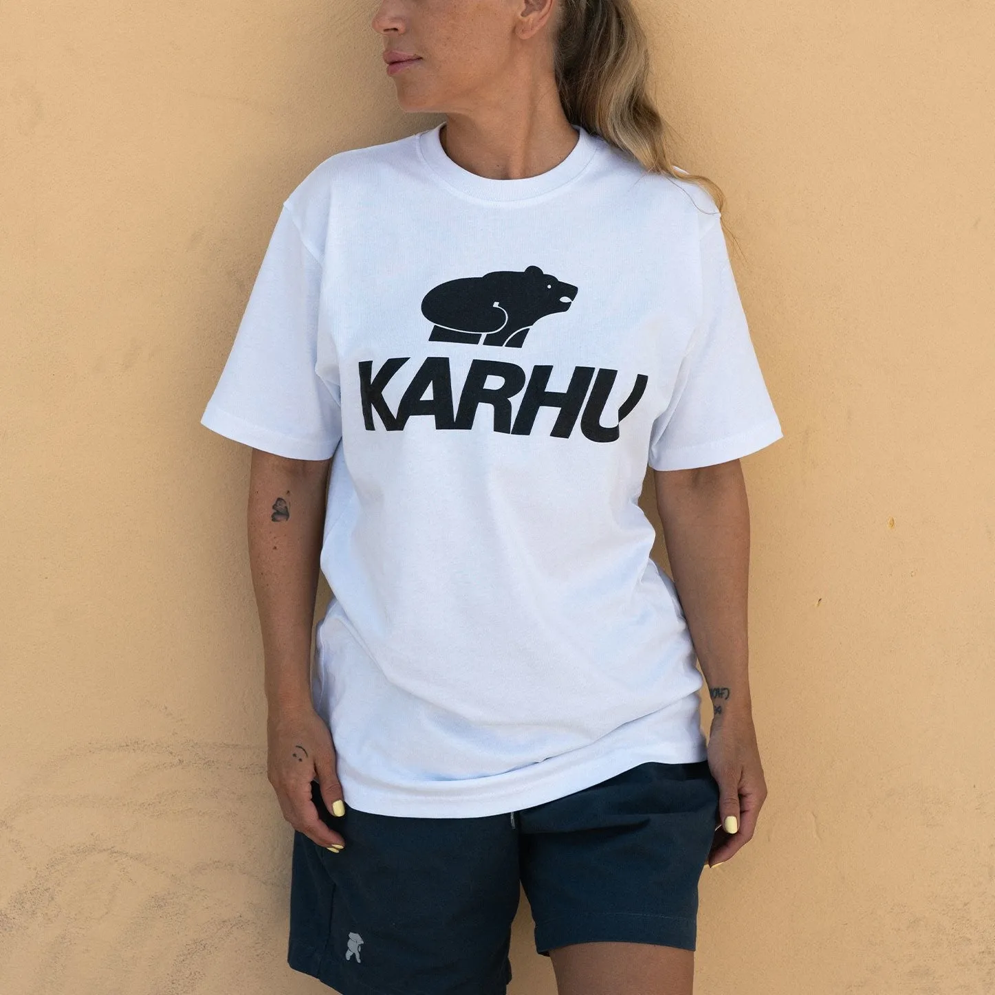 Karhu Classic Logo T-Shirt maglietta cotone bianca