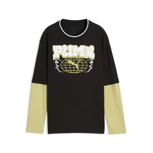 Puma Mid90s Relaxed Layered Longsleeve Tee B maglia bambino 1 pz