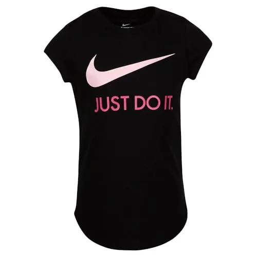 Nike T-shirt bambina nera cotone manica corta
