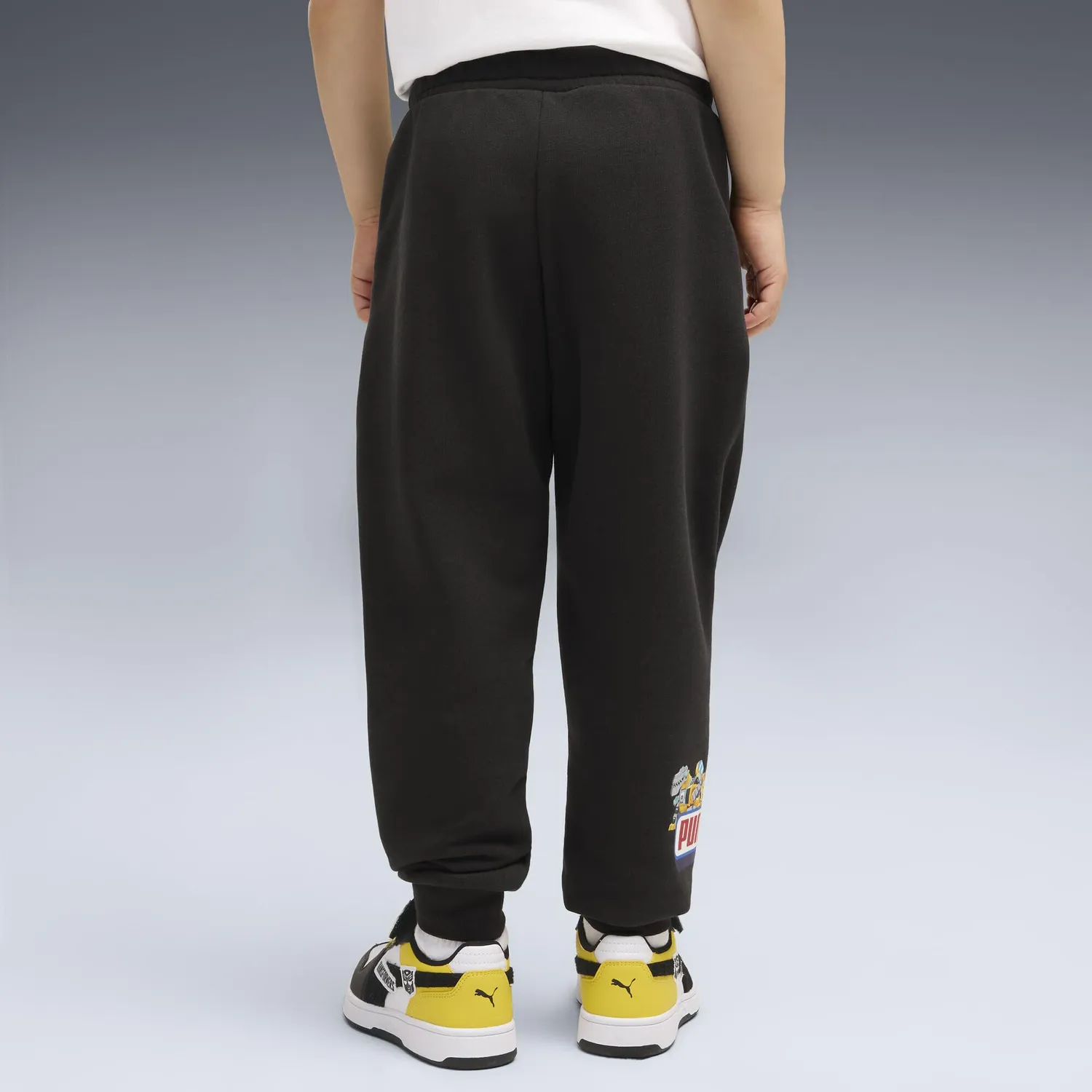 Puma X Transformers pantaloni tuta bambini grigio felpati