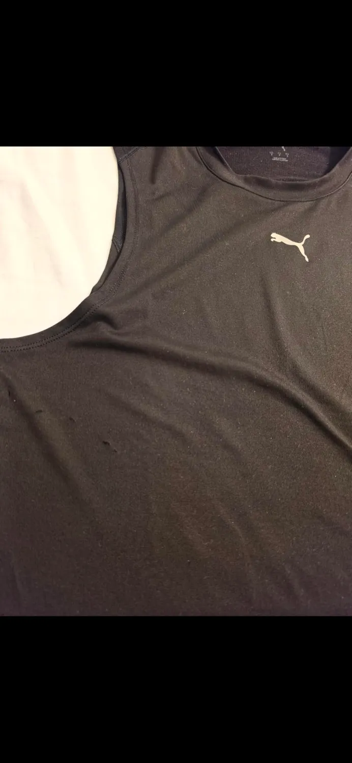 Puma Cloudspun canotta training uomo nera leggera
