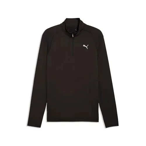Puma Pwrtrain Fabrix Mix 1/4 Zip maglia uomo S nera