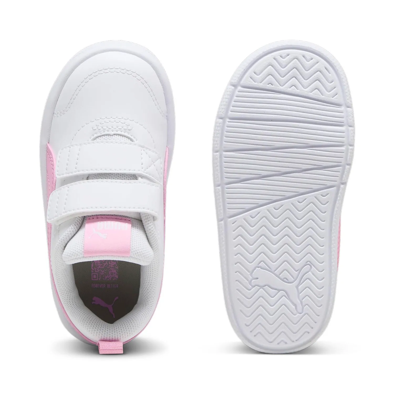 Puma Courtflex V3 V scarpe bimbo rosa inf passeggio