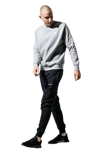 Nike Club Swoosh pantaloni tuta uomo pile grigi
