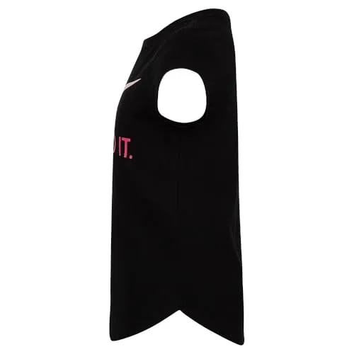 Nike T-shirt bambina nera cotone manica corta