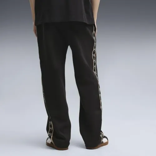 PUMA Ess Elevated Tape pantaloni tuta relaxed felpa