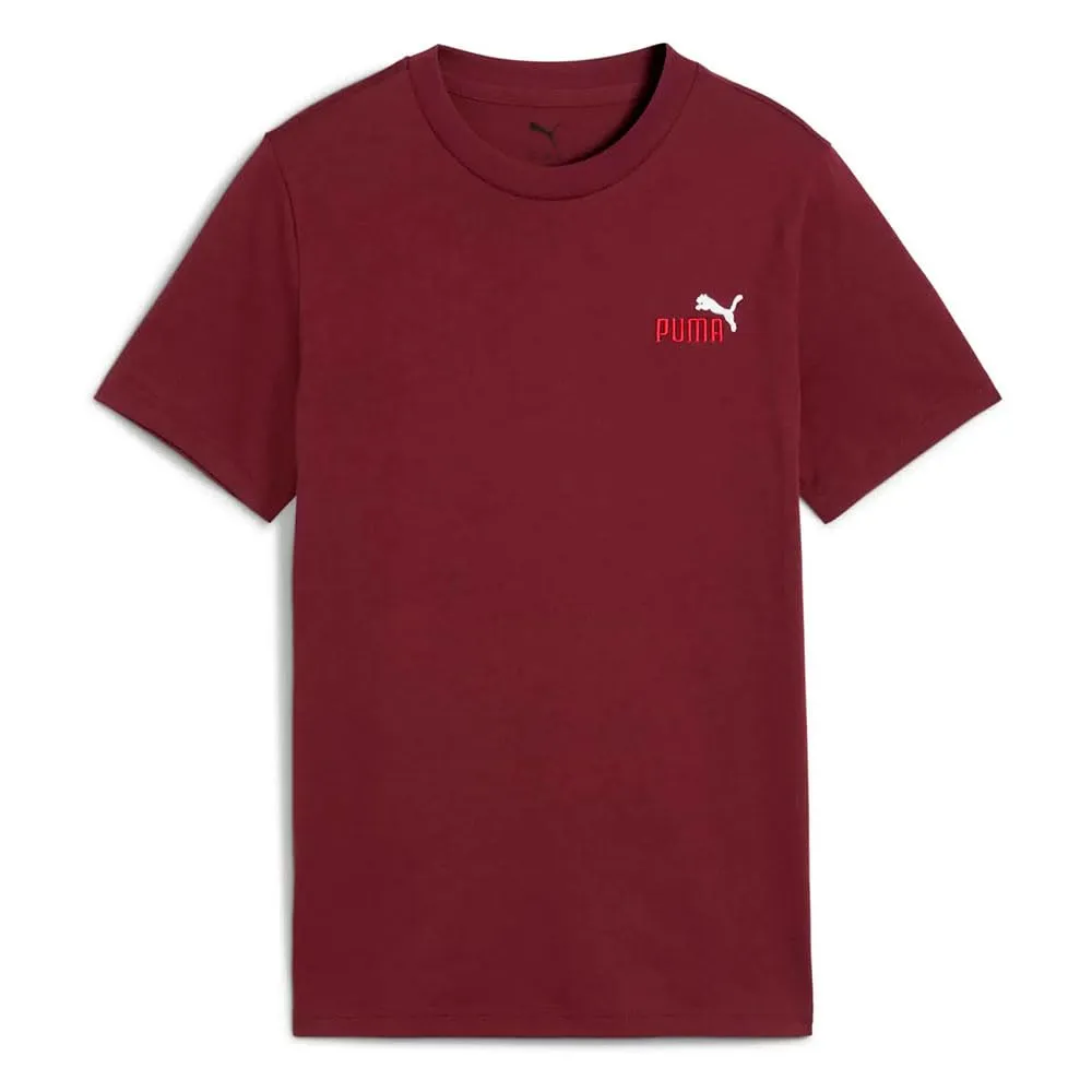 Puma Ess 2 Color Small N.1 Logo Tee Maglietta Bimbo 116 Bianca