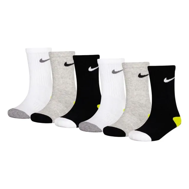Nike Smiley Crew calzini 5-7 anni 6 paia cotone