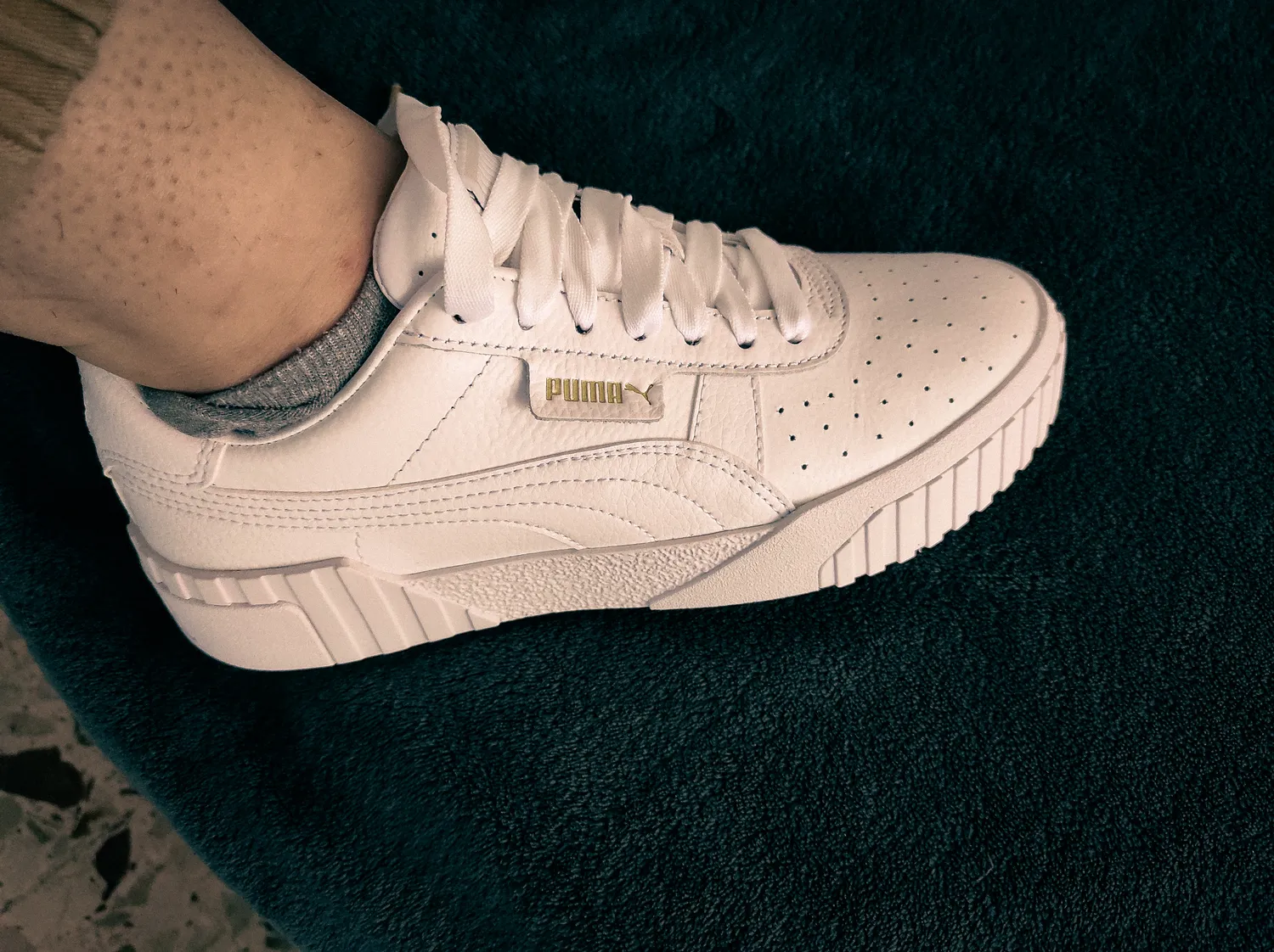 Puma Cali sneakers donna bianche pelle anni 80