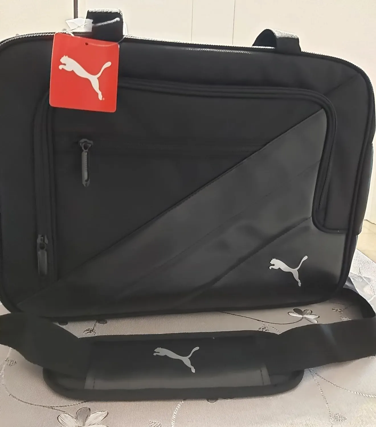 Puma Team Messenger borsa tracolla nera capiente