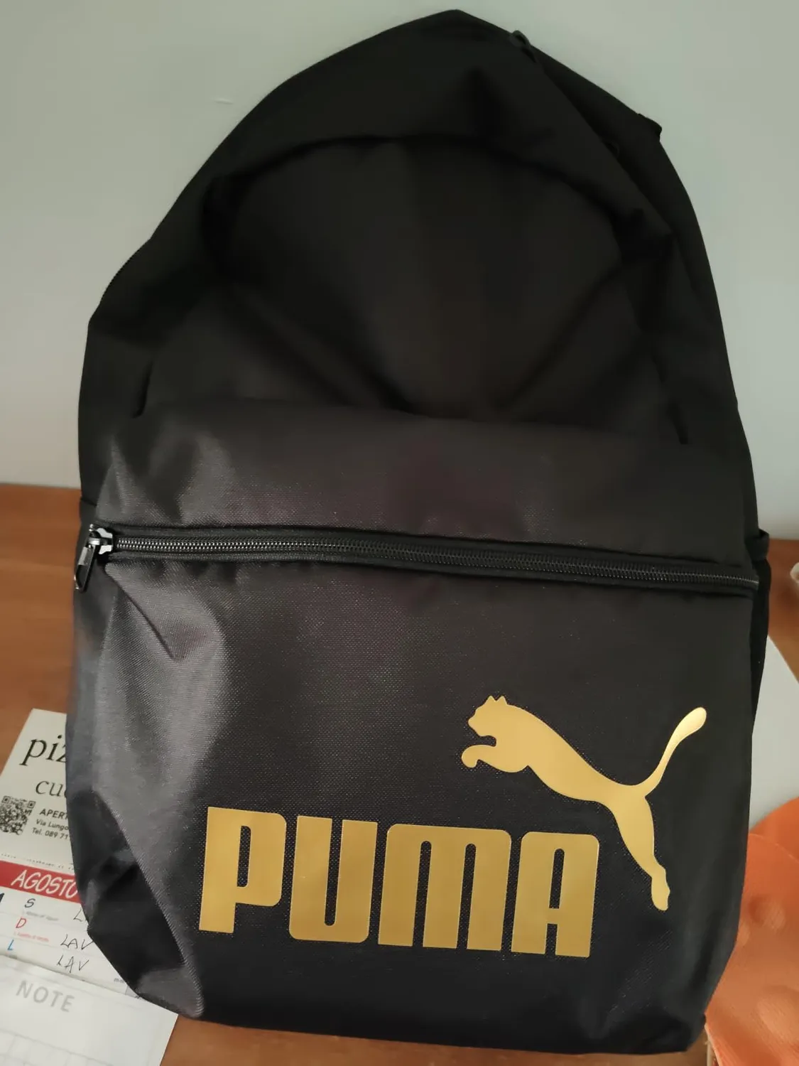 Puma Phase Backpack zaino 22L nero oro