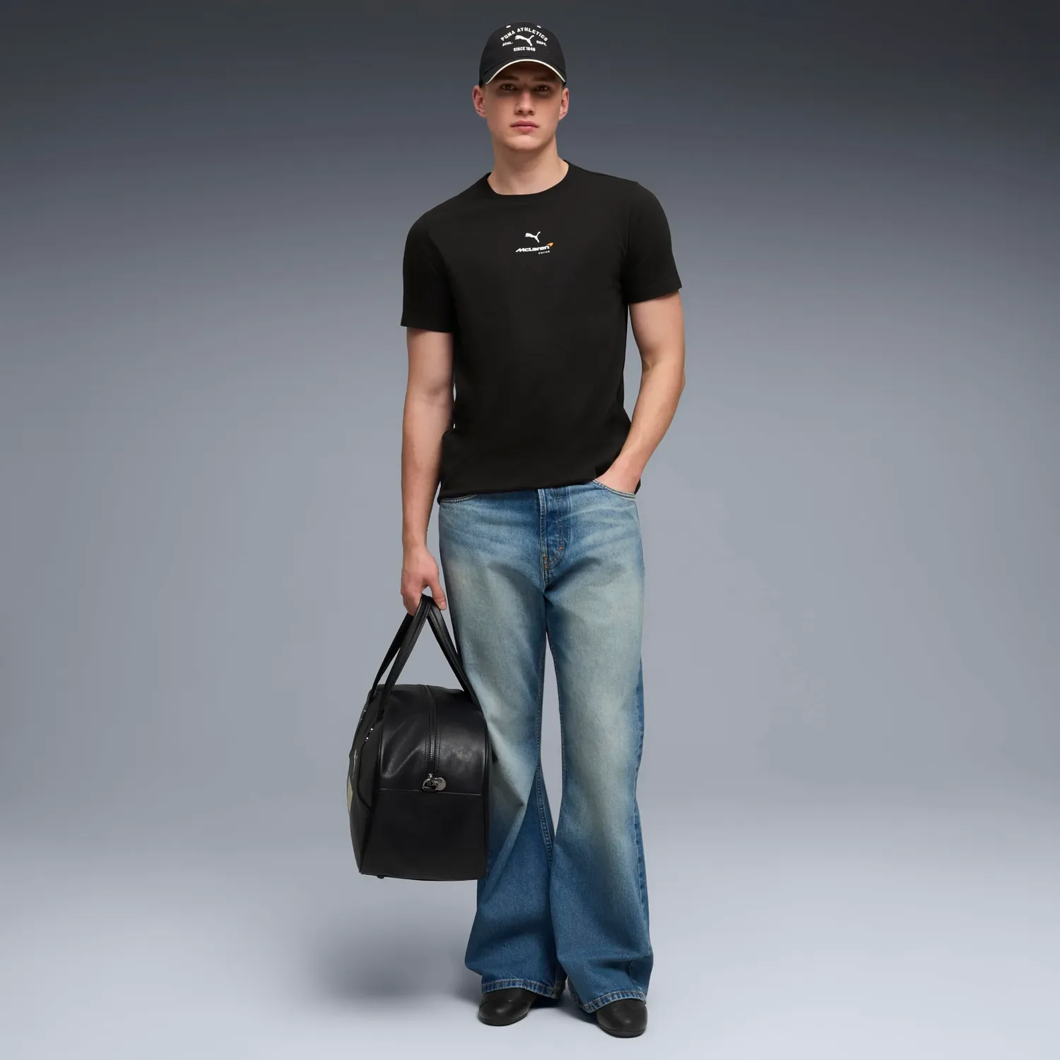 Puma McLaren Small Logo 2026 T-shirt Uomo nera motorsport