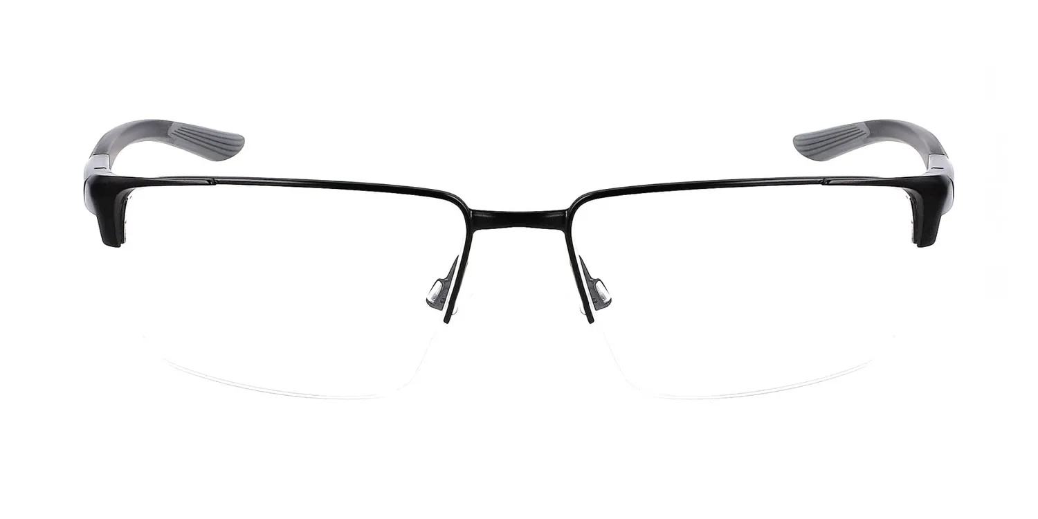 Nike 8054N occhiali da sole nero satinato metallo
