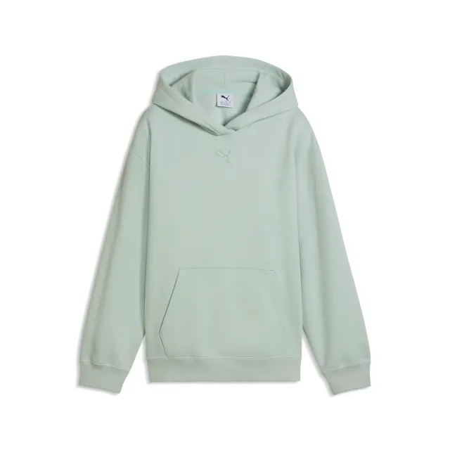 Puma Ess Centered Cat Logo felpa cappuccio ragazze 164 verde