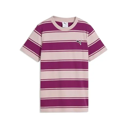Puma Ess Elevated Striped Tee maglietta a righe