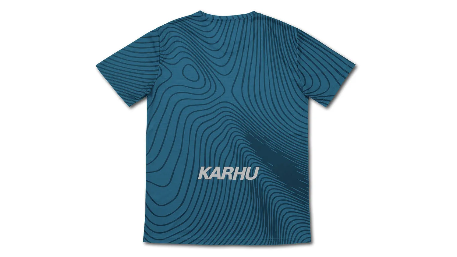 Karhu Running T-Shirt maglia uomo blu elasticizzata