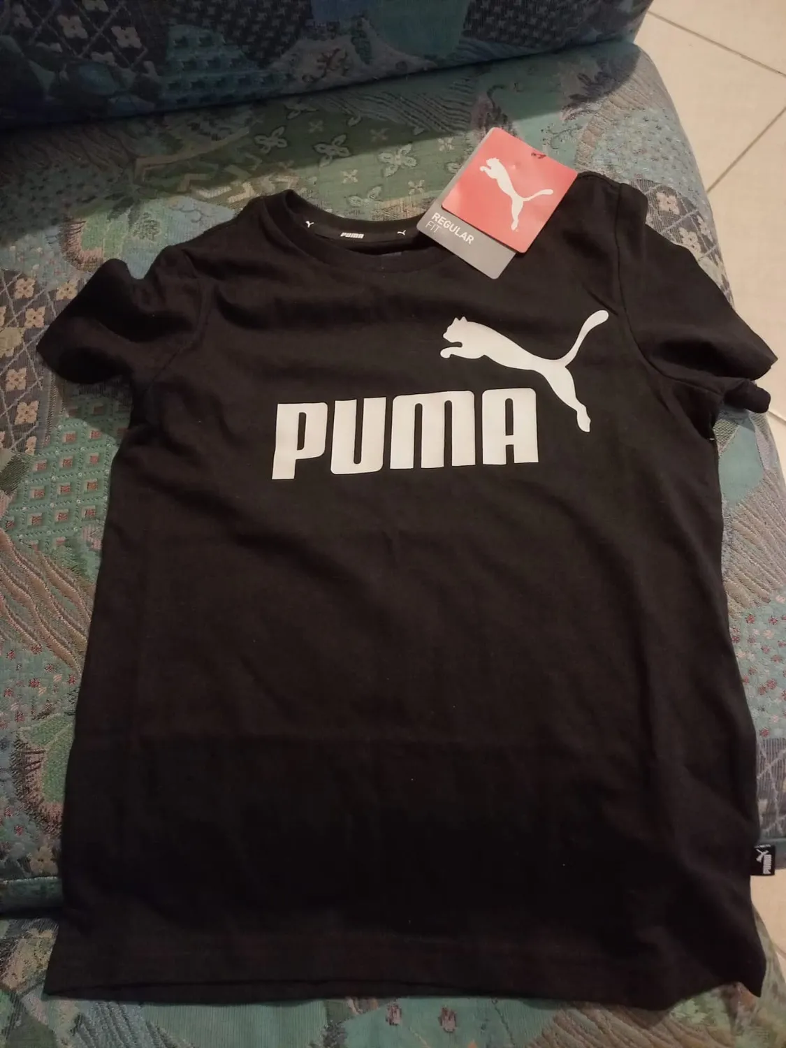 Puma Ess No. 1 Logo Tee t-shirt ragazzi cotone logo grande