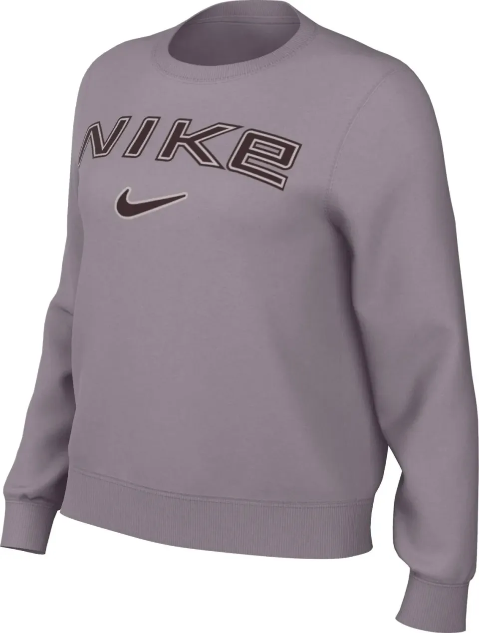 Nike Phoenix Fleece felpa donna girocollo logo raso
