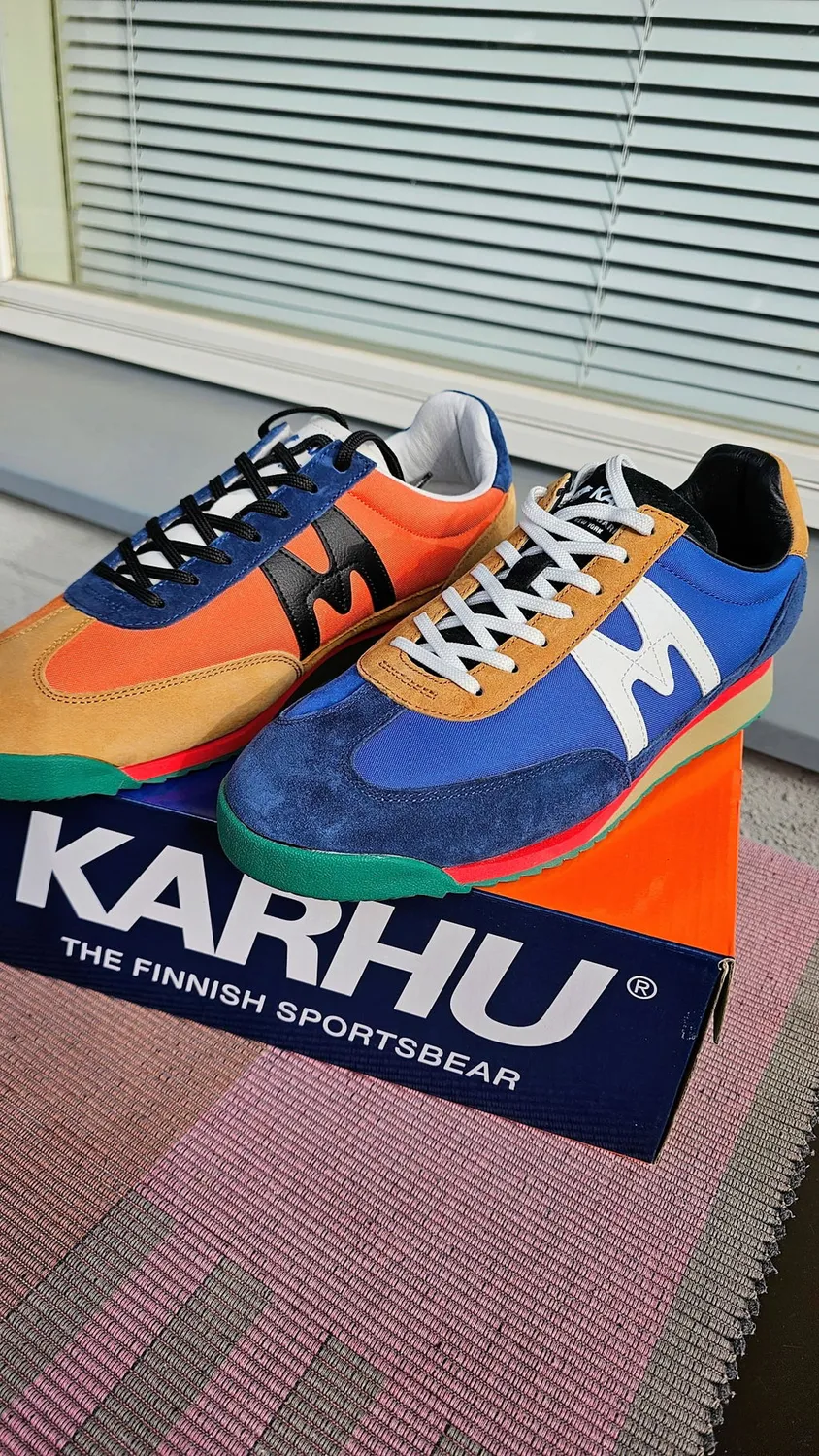 Karhu Mestari 76 sneakers Silver Lining Rooibos Tea suede