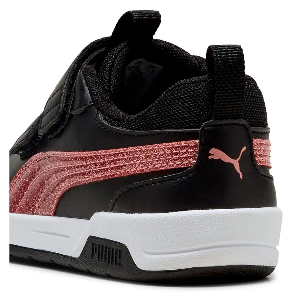 Puma Multiflex 2 Glitz sneaker bambina nero rosa 27.5 EU