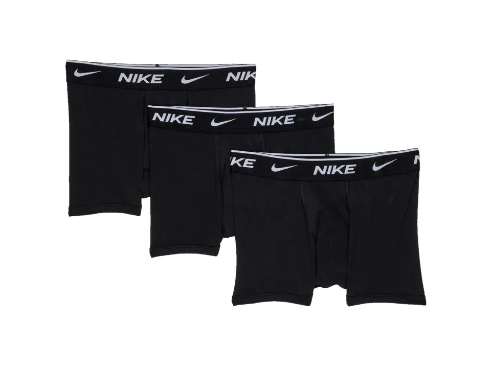 Nike E Day Cotton Stretch boxer bambino nero 3 pezzi