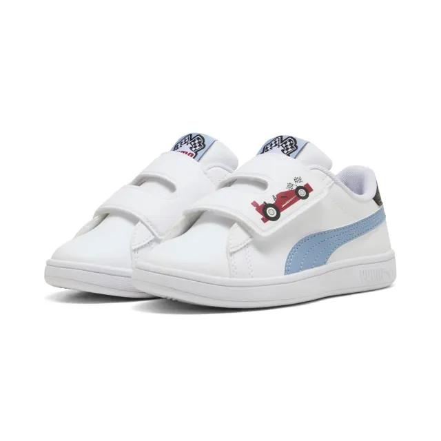 Puma Smash 3.0 Racing Crew V PS sneakers bimba 33 EU bianco blu