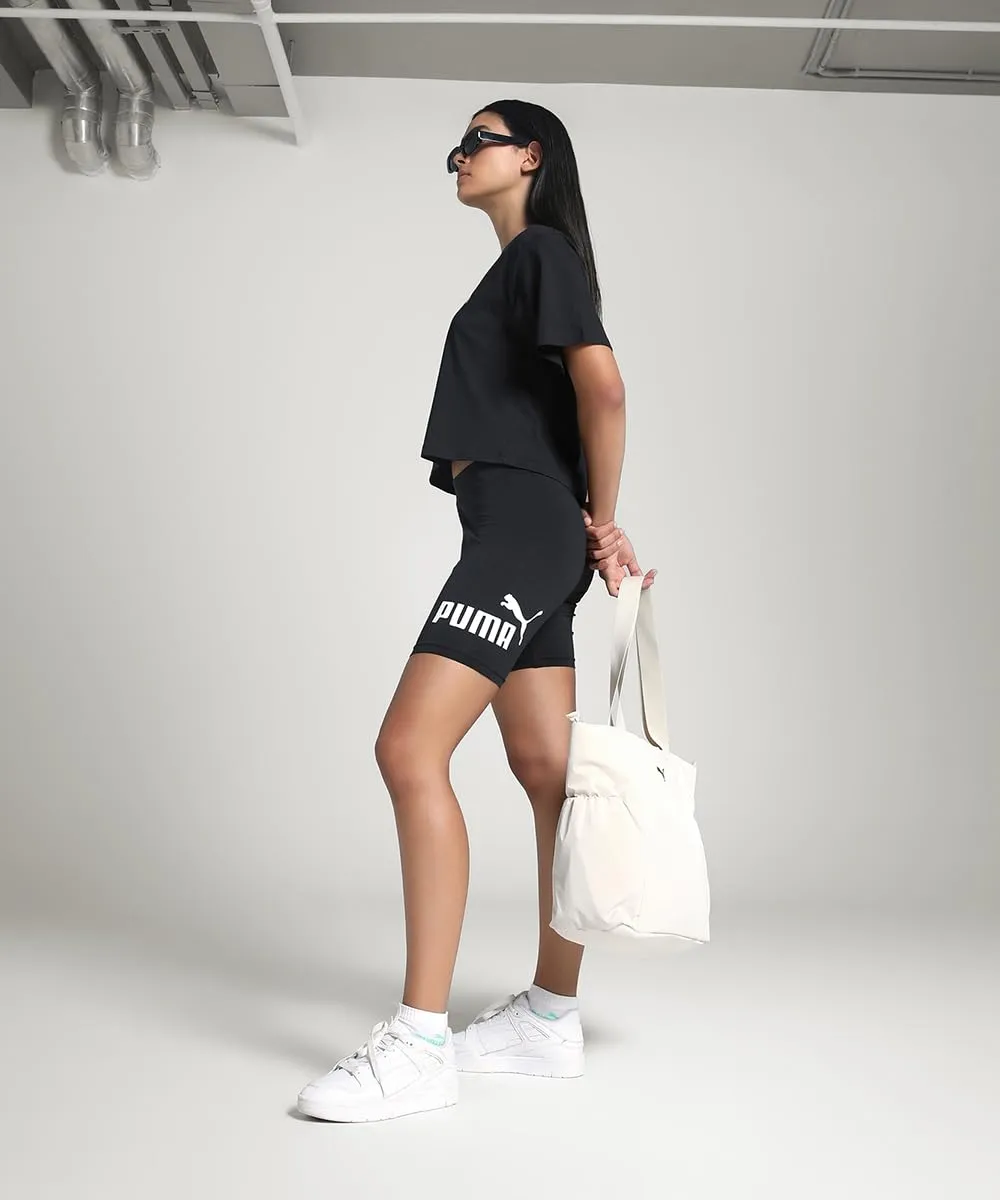 Puma ESS No.1 Logo 7 shorts donna S neri